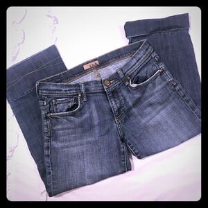 See thru souls size 29 cropped jeans EUC